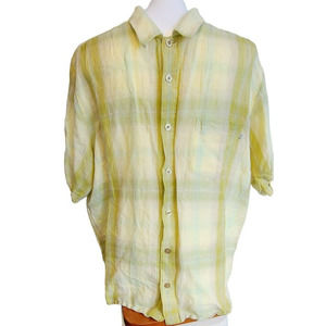 Solitude Button Up Short Sleeve‎ Shirt Size XL
